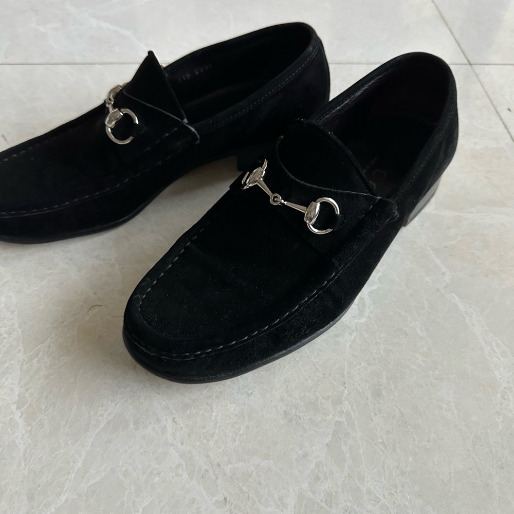 Gucci men’s black suede loafers - Picture 4 of 5